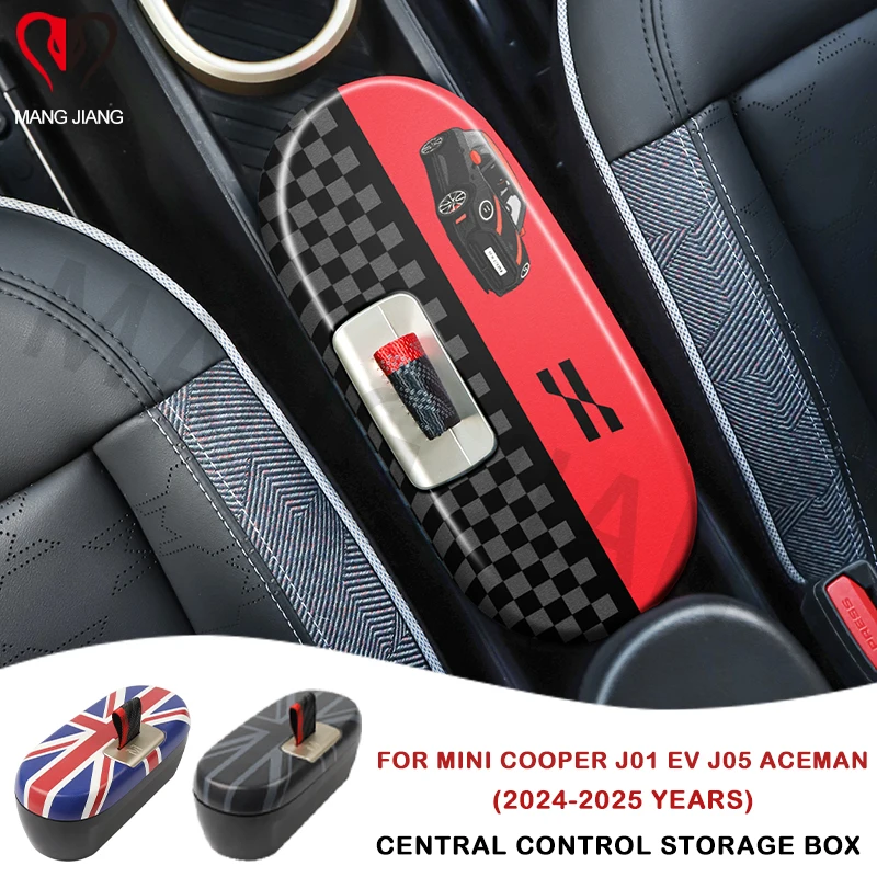 

Автомобильный ящик для хранения центрального управления для Mini Cooper E/SE J01 EV J05 Aceman, ящик для хранения центрального подлокотника, украшение, автомобильные аксессуары