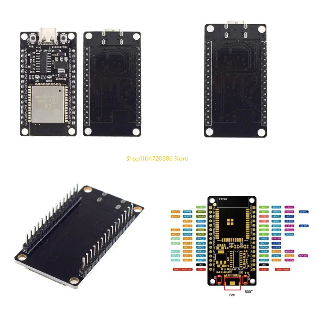 K0EA ESP32 ESP32-DevKitC Dual Board Development Board Dual-Core WiFi +Bluetooth 2 Function Microcontroller for Arduino