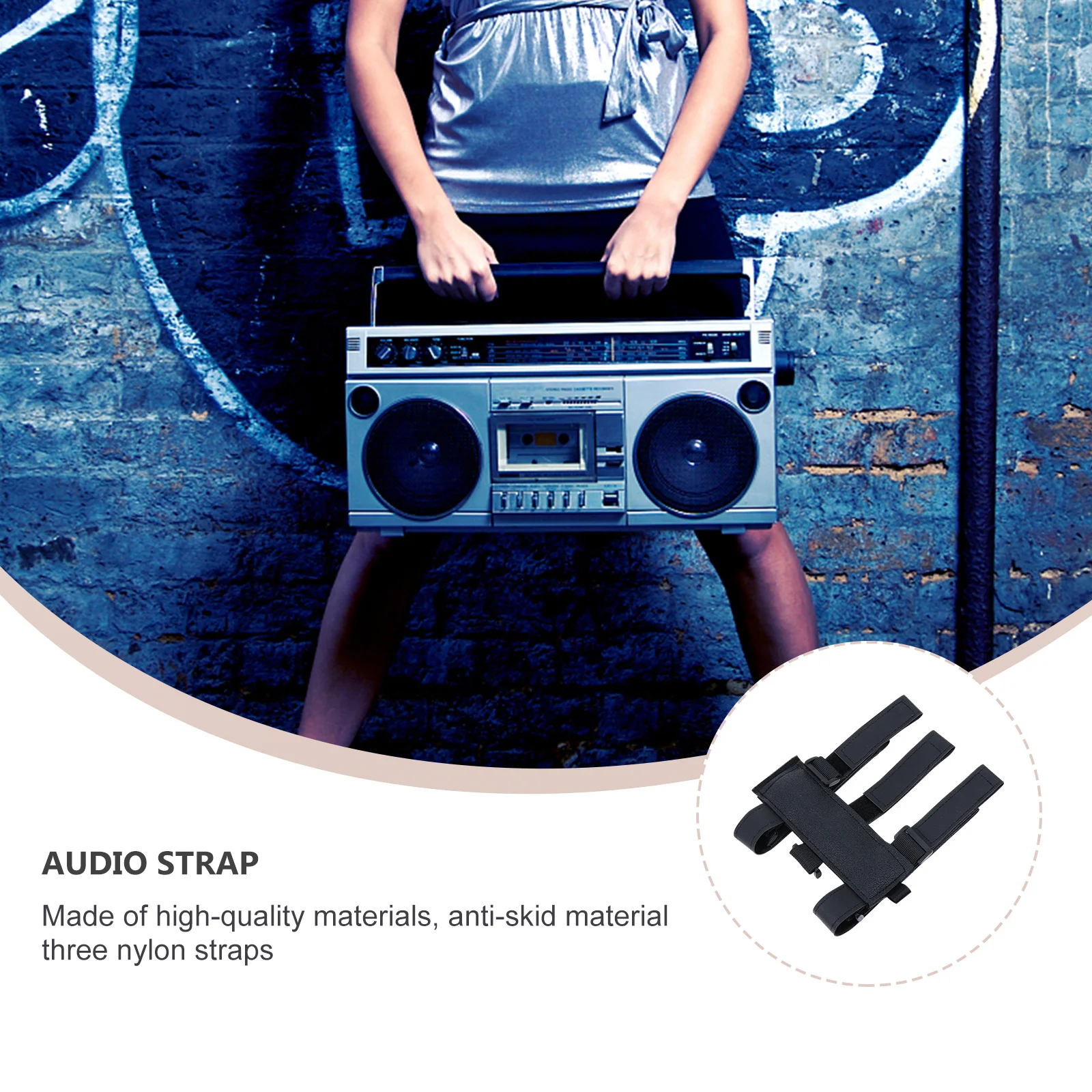 Bike Wireless Speaker Mount Strap Adjustable Fixed Belt Holder for Kettle Bottle Cycling Accessories Secure Speaker