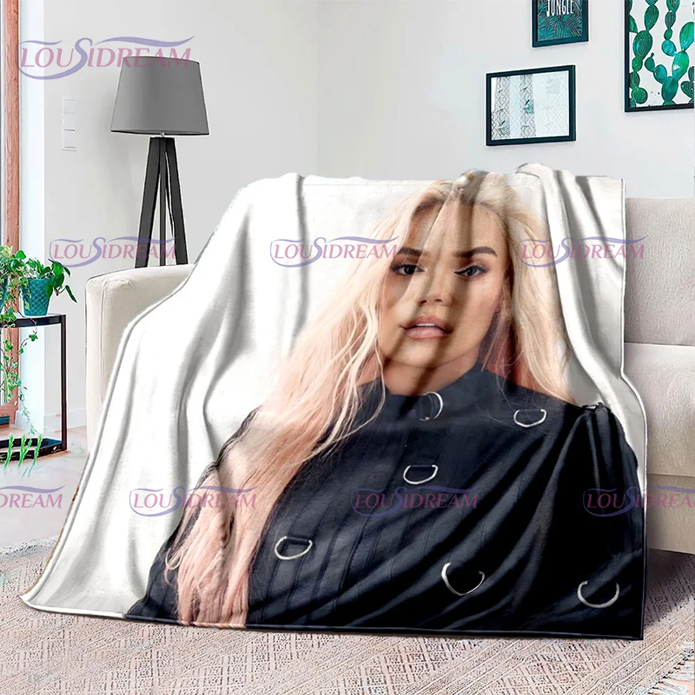 Latin Singer Karol G Manana Series Blanket Soft Flannel Throw Blanket Home Bedroom Sofa Picnic Travel Office Rest Cover Blanket