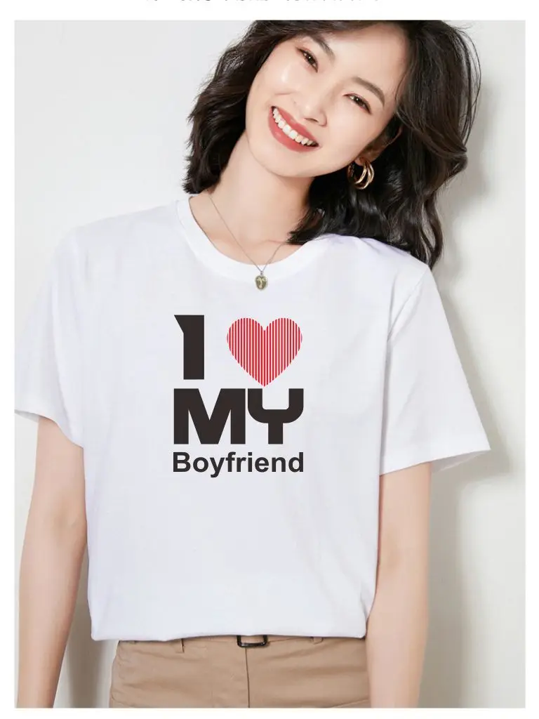 BlingQueen 12PCS/LOT Valentine I Love My Boyfriend Heat Transfer Vinyl Sticker Applique Iron On Transfer On T-Shirt Printing