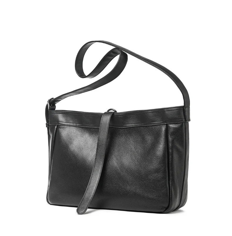 

Новая модная мужская сумка через плечо, большая вместительная сумка через плечо для мужчин и женщин, кожаная сумка высокого качества, мужская спортивная велосипедная сумка