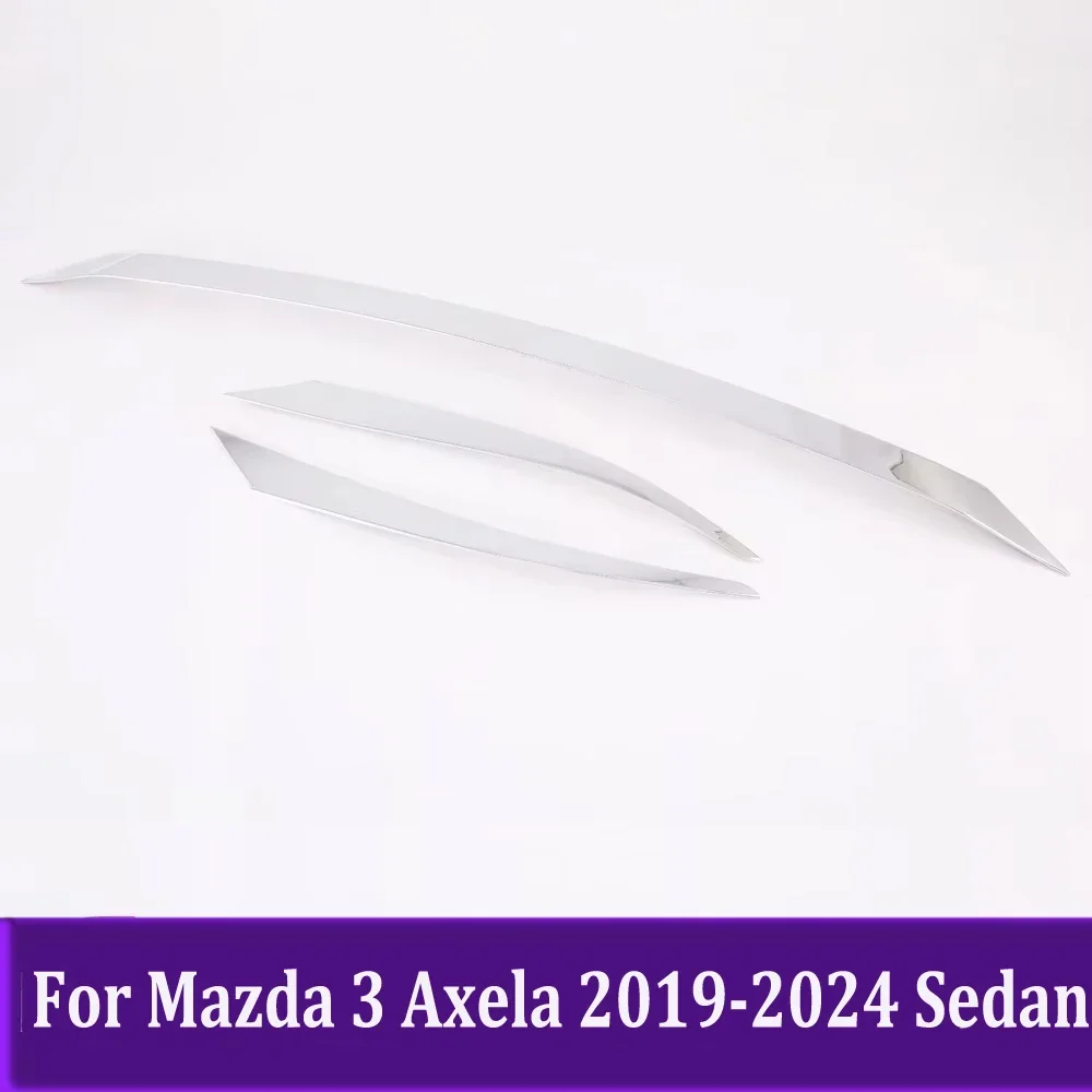 Front Engine Machine Grille Hood Cover Trim For Mazda 3 M3 Axela 2019-2023 2024 Sedan Exterior Car Styling ABS Carbon Fiber