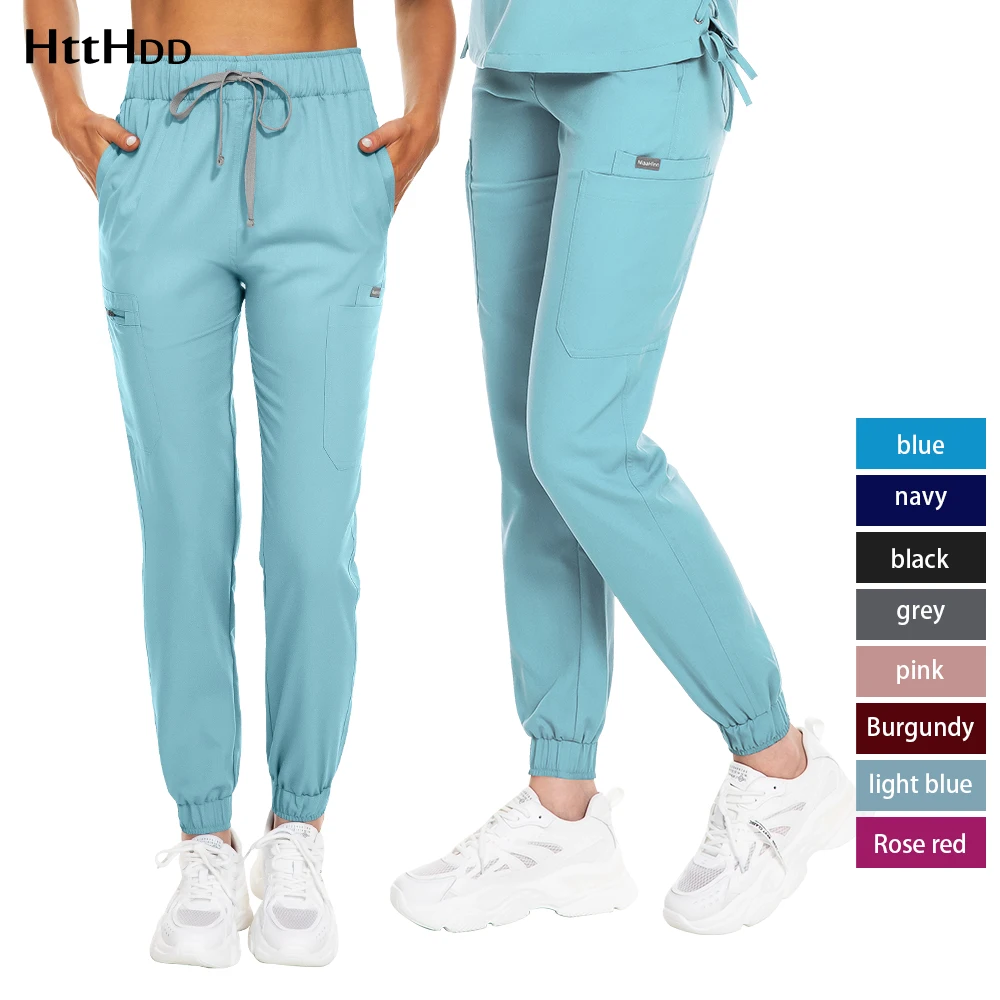 High-quality Pants Nurse Accessories Lab Surgical Pants Doctors Nurses Uniform Work Pants Medical Scrubs Women Men Scrub Joggers