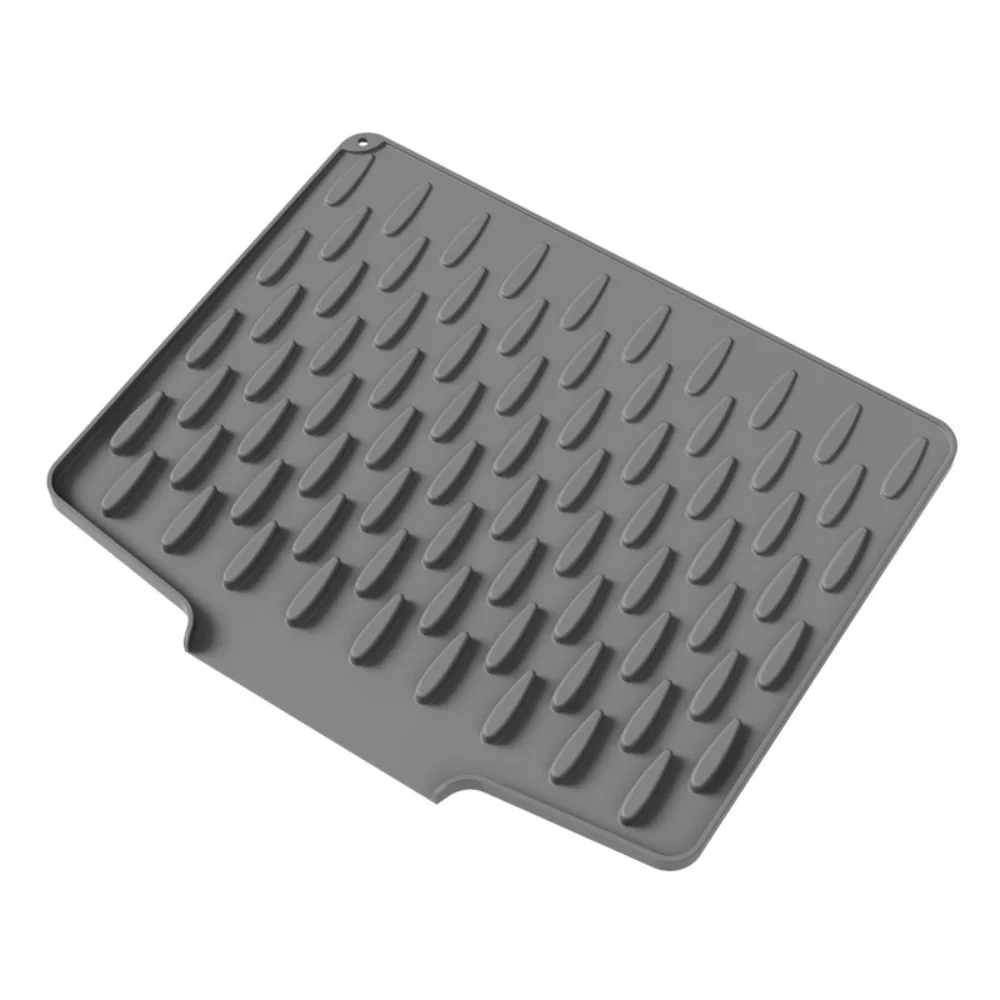 

Non-slip Silicone Drainage Mat Large Size Utensils Drying Tableware Drainer Pad Foldable Anti-scald Coaster Dish Drying Mat
