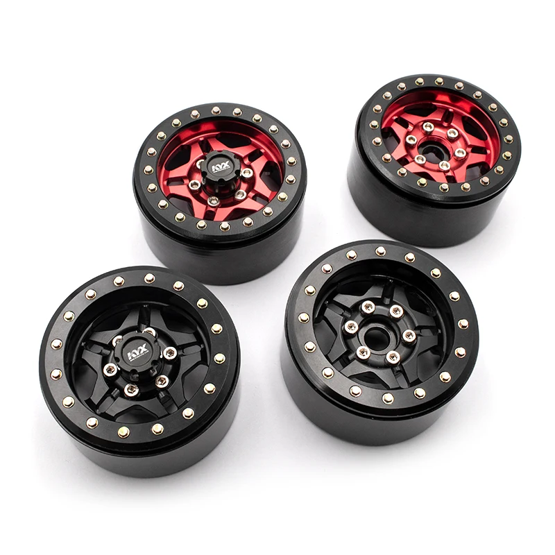 1.9inch Non-stick Tire Clamping Metal Wheel Hub for 1/10 RC Crawler Car AXIAL SCX10 TRX4 RC4WD D90 Tank 300 Car DIY Modification