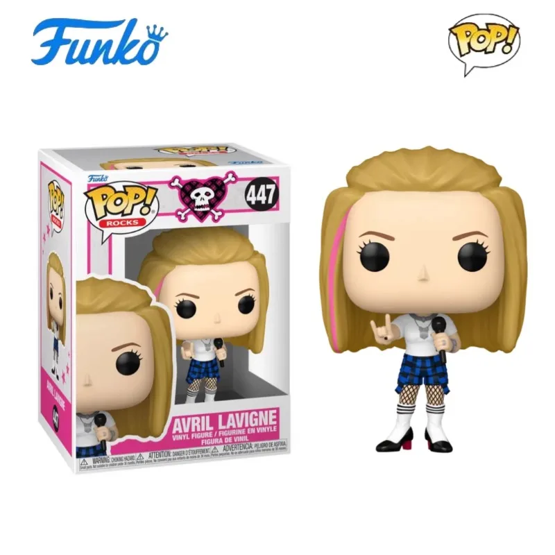 

Funko POP Original Genuine Avril Lavigne#447 Action Figure Toys for Boys Girls Kids Gift Collectible Model Ornaments