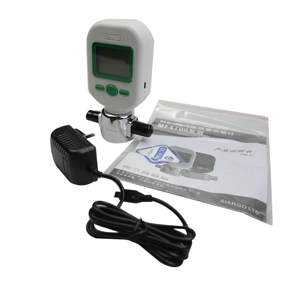 Imagem -06 - Digital Gás Mass Flow Meter Portátil Gás Air Flow Rate Tester Digital Display Meter Menor Preço Mf5706 025l por Min