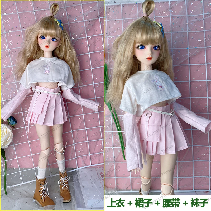 

60Cm Doll Wedding Dress School Uniform Loli Shoes Change Princess Dress