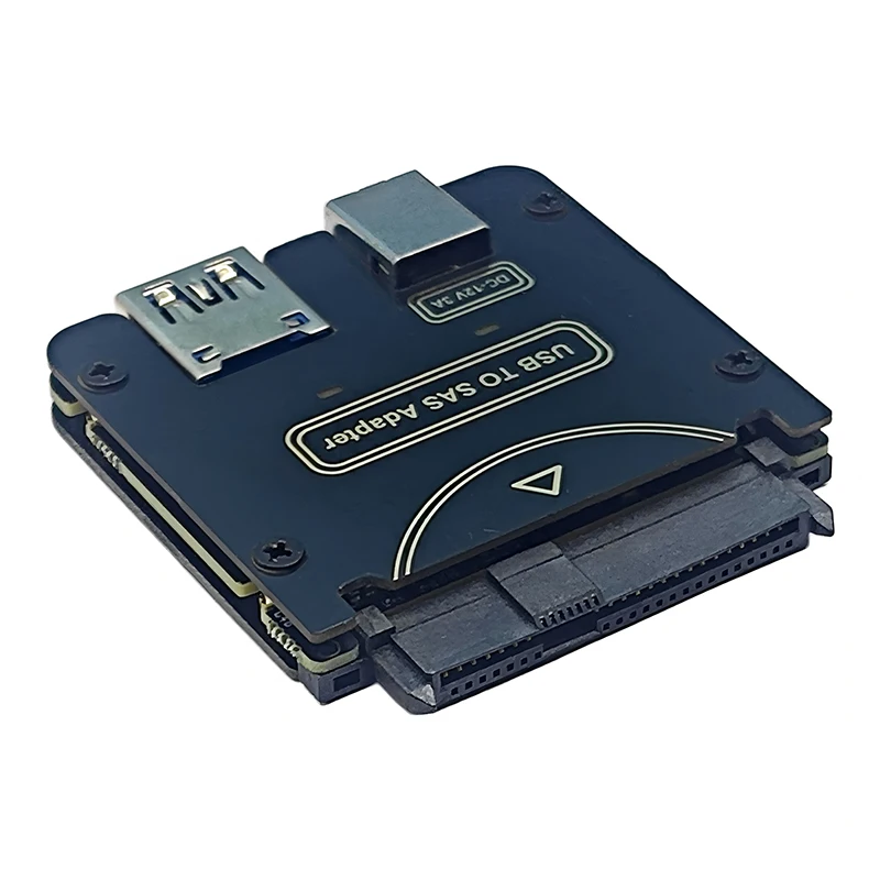 Kartu Ekspansi USB3.0 ke SAS SSD, Adaptor USB ke SAS 29Pin SFF-8482, Kabel Easy Drive 6Gbps untuk Hard Drive Desktop 2.5/3.5 inci SAS