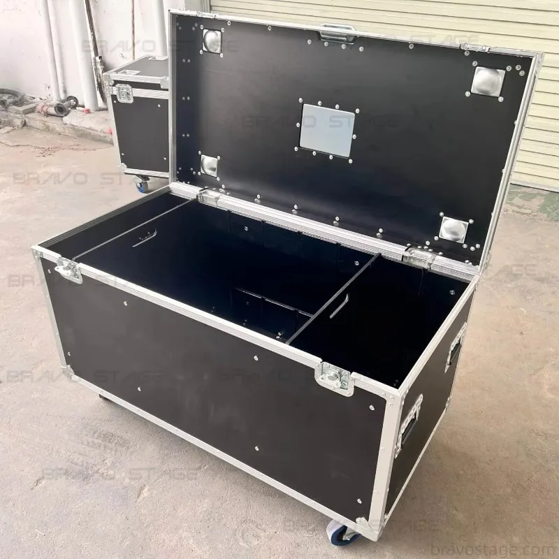 Utility Flight Rack Case Heavy Duty Storage Road Case With Dividers Flight Case
