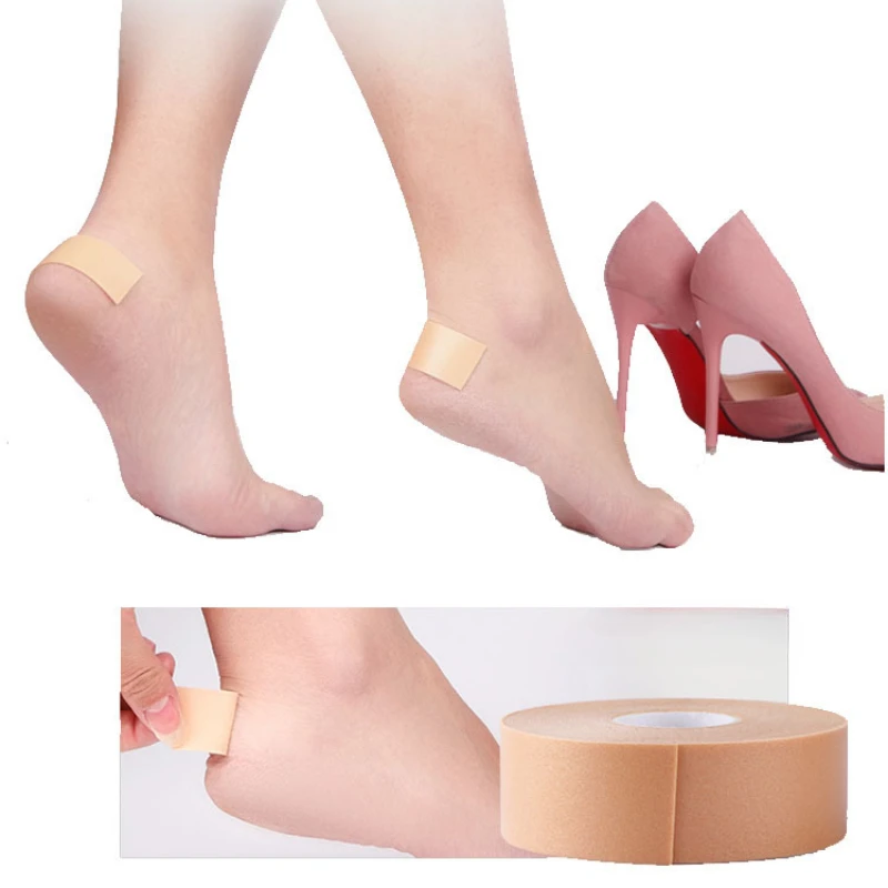 Rollo de espuma para los pies, cinta protectora para los dedos del pie, cojín antifricción, almohadillas para los pies de tacón alto, pegatina, 1 unidad