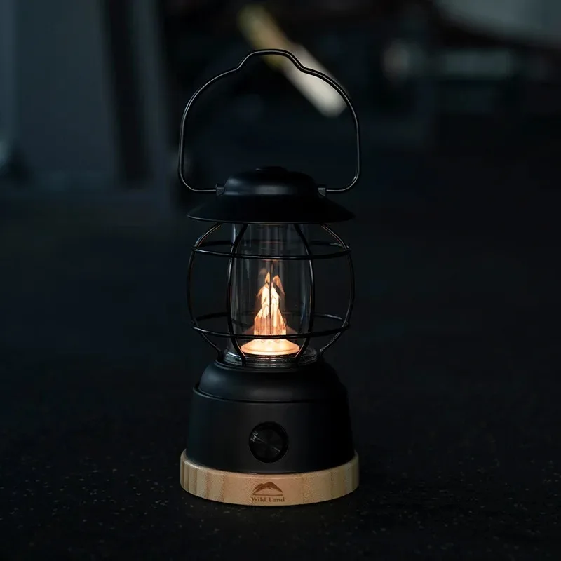 Yongwu Dimming Light แคมป์ปิ้งกลางแจ้งบรรยากาศเต็นท์ Camp Retro Casual แบบพกพาโคมไฟม้า