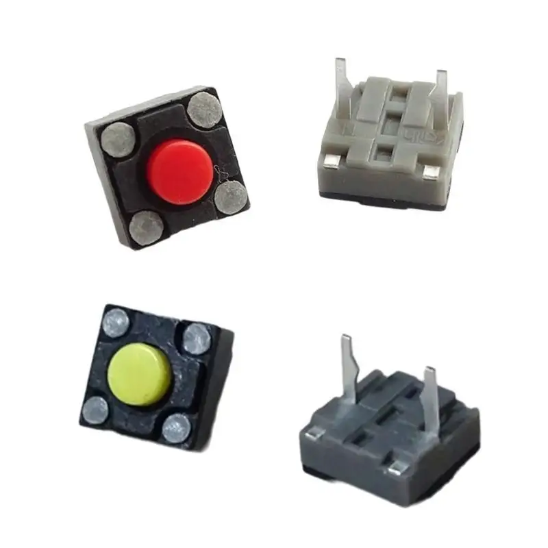 652F 10Pieces Mouse Mute Microswitch 6x6x4.3mm Rectangle Microswitches Set
