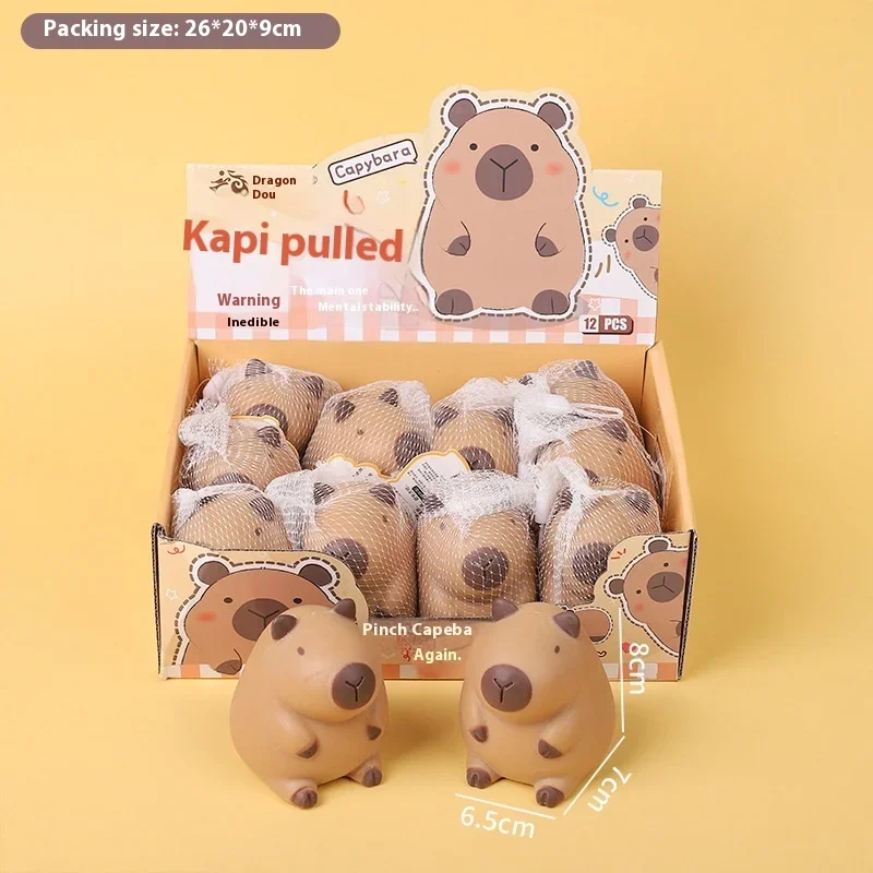 Capybara rebond lent décompression pincement jouet soulagement du Stress drôle Animal presser jouet Capybara forme presser balle cadeau pour les enfants