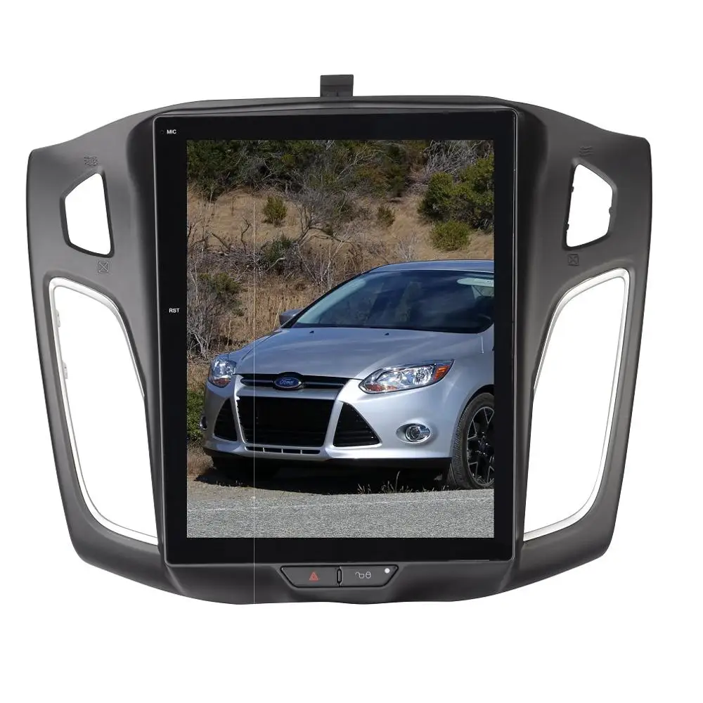 

10.4" TE SLA STYLE VERTICAL Screen Dash Board Replacement Android 9.0 Car GPS Navigation for Ford Focus 2012- 2016