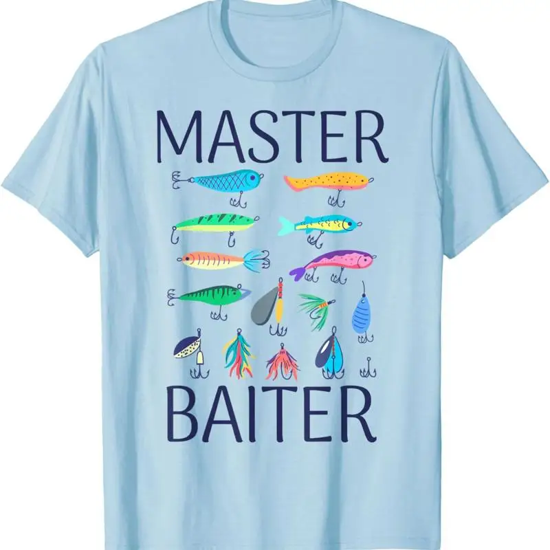 Fishing T Shirt Kids Toddler Boys Girls Master Baiter Funny