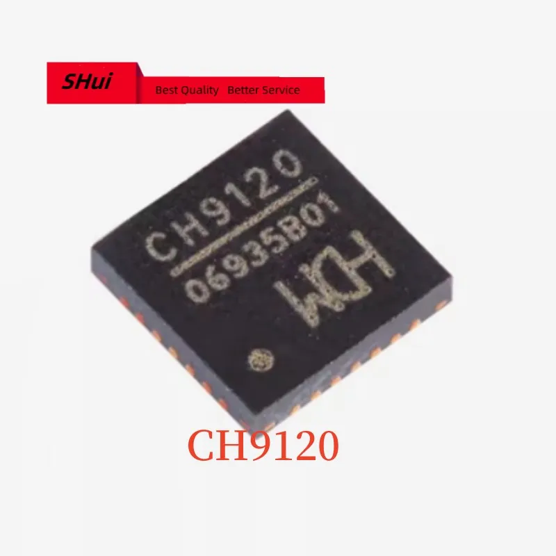 

10PCS CH9120 TCP/IP QFN-28 WCH Network Serial Port Transparent Core Ic