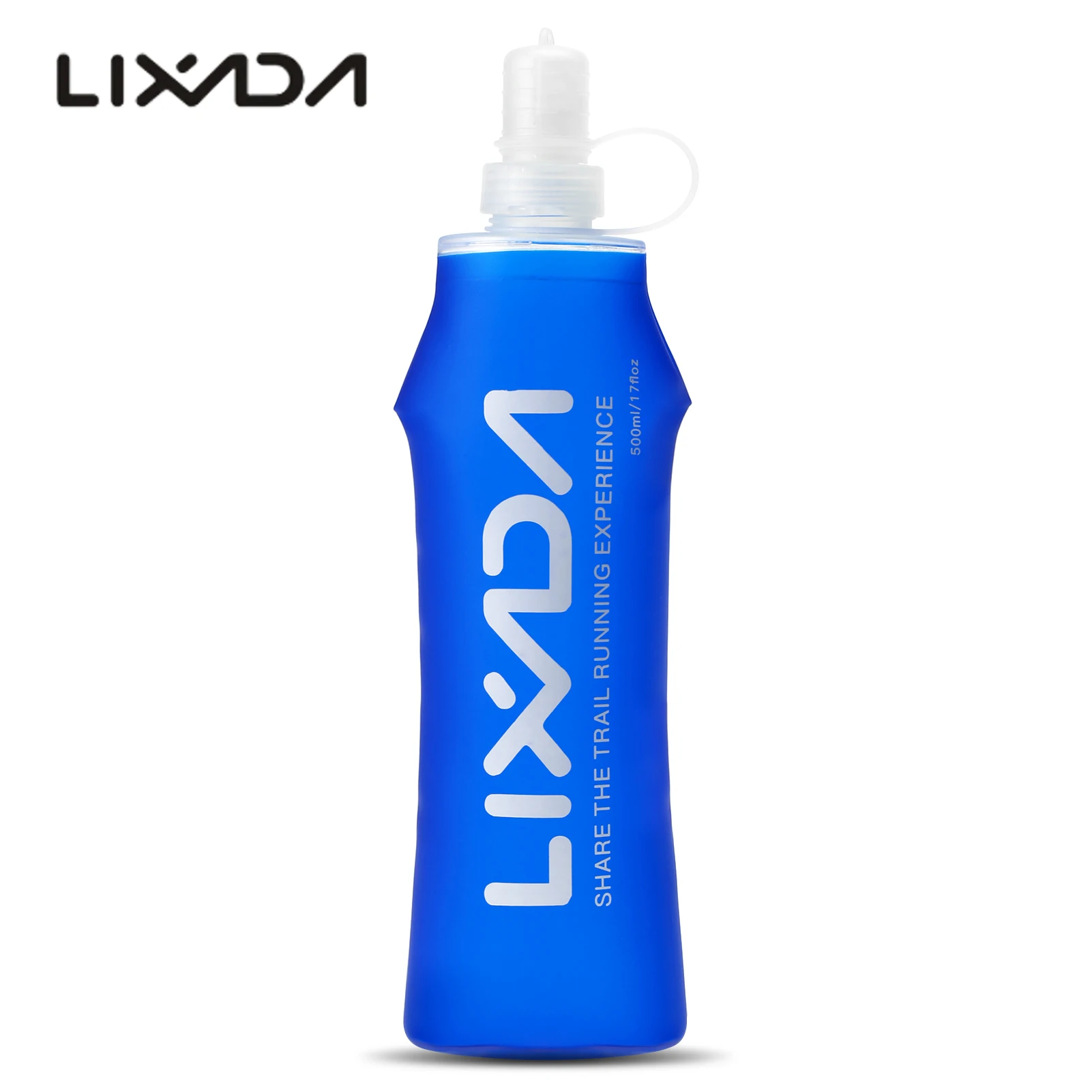 Lixada 250ml / 500ml / 300ml / 380ml Soft Bottle Folding BPA Free Hydration Water Bottle for Outdoor Running Hiking Cycling