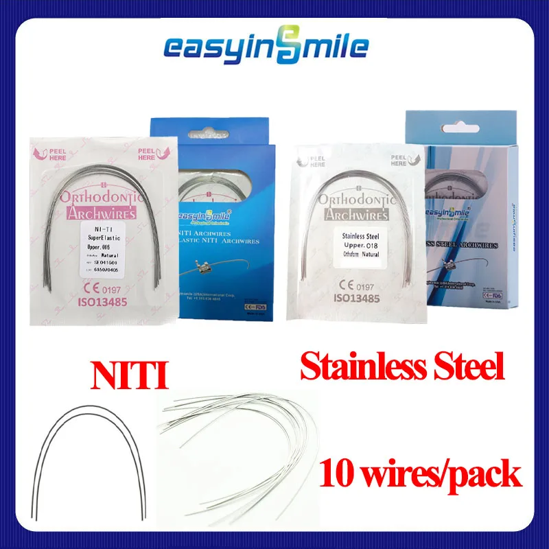 

Easyinsmile Dental Orhto Stainless Steel/Niti Spring Elastic Open and Closed Distalized Springs 012 014 016 018 020 16*22
