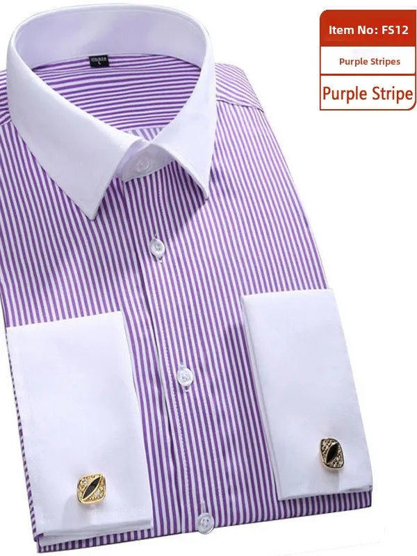 

Высококачественные мужские длинные Sve irt Busin, повседневные, из смеси хлопка и полиэстера, на пуговицах, облегающие, весенние, большие размеры