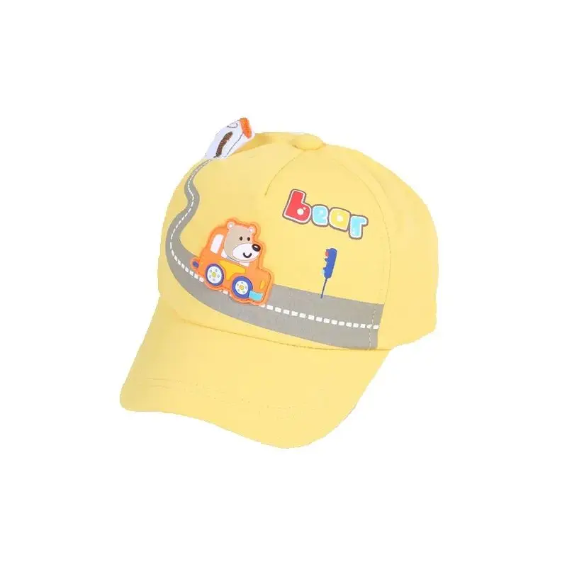 2024 Spring Cotton Cartoon Animal Casquette Baseball Cap Adjustable Snapback Hats for Children Boy and Girl 09