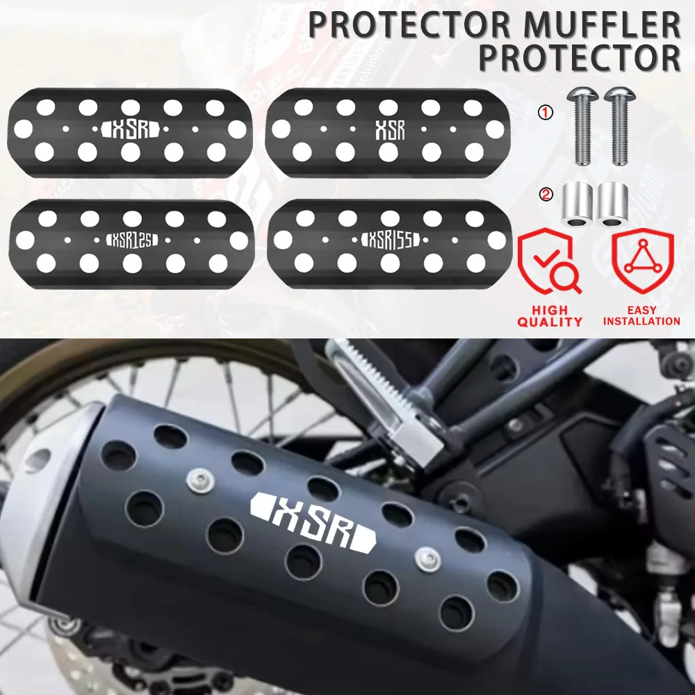 

For YAMAHA XSR155 2025 2024 XSR 155 Motorcycle Only Original Exhaust Pipe Protector Heat Shield Cover Guard Anti-scalding Cover
