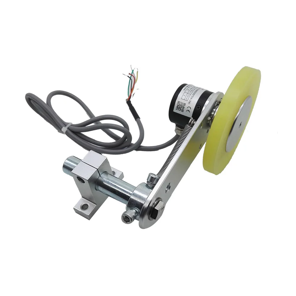 textile fabric length measurement device wheel encoder GHW38 0.2mm/ pulse resolution similar to autonics ENC-1-1-T-24