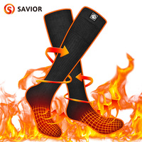 Savior Heat Electric Heated Socks Rechargeable Battery Heating Socks Outdoor Sports Winter Warm Riding Ski Heating Warm