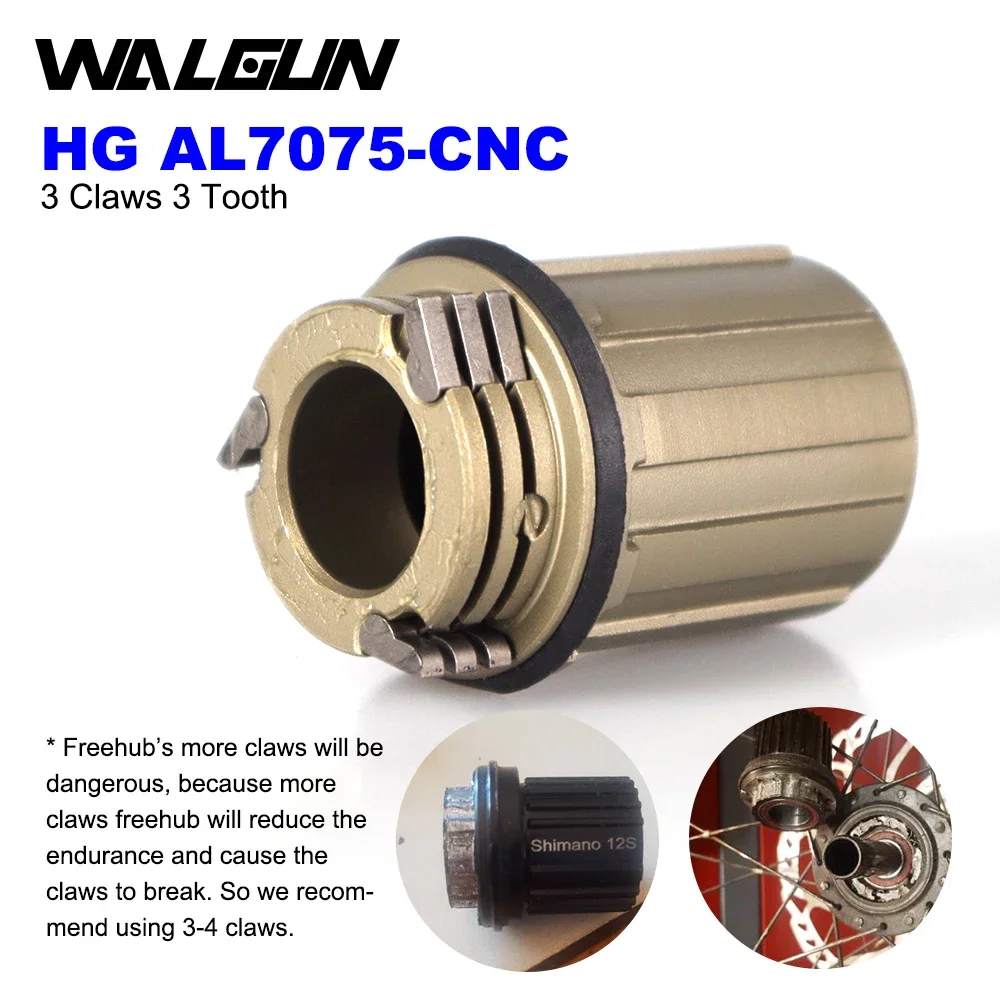 WALGUN 120 Click Hub 3 Pawls Bearing MTB Mountain Bike Hub Front Rear 100/135mm HG 32 36 Holes Disc Brake Bicycle Hubs 11 Speed image 4