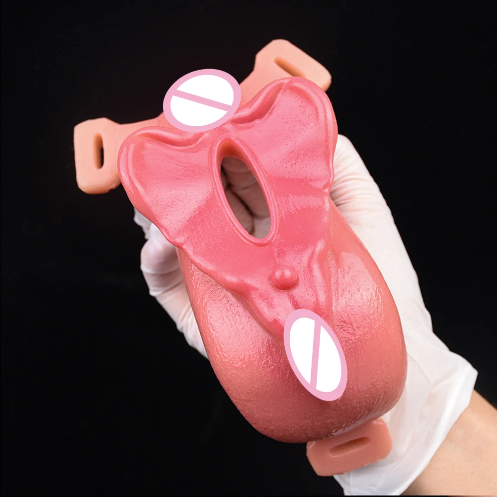 YOCY Wearable Grinder Strapon Realistic Vagina Silicone Clitoris Stimualtor Flirting Sex Toys For Adult Masturbator Sexy Shop - view 3