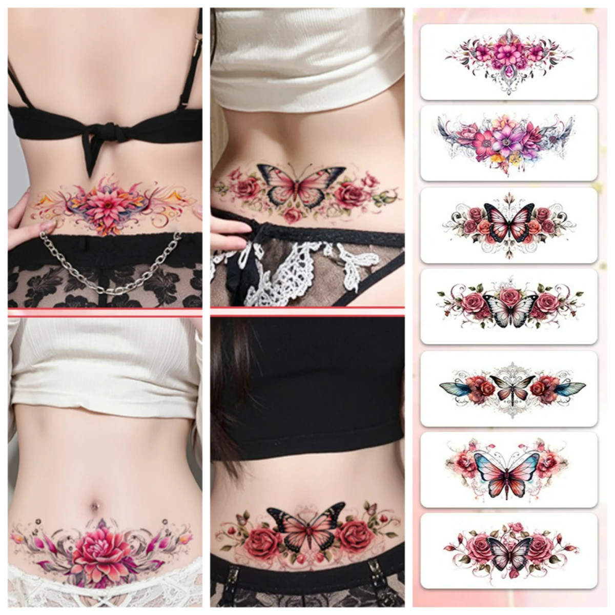 

Succubus Sexy Temporary Tattoos,Tattoo Stickers,Waterproof Long-Lasting,Fake Tattoo,body art for Women