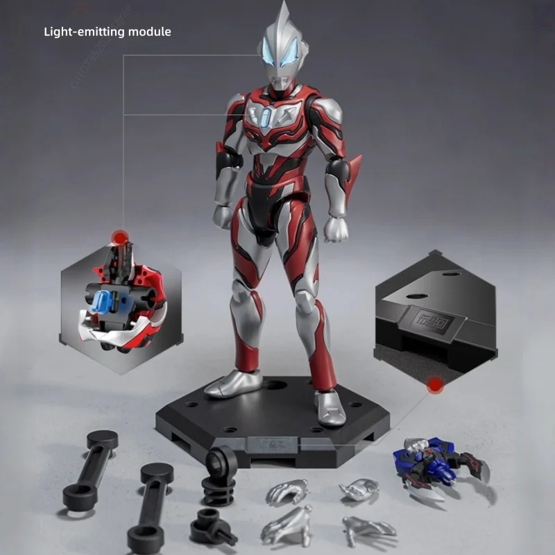 BLOKEES  Assembly Building Block Man Ultraman Legend Edition Geedv Delta Rise Claw Mobile Model Collection Ornaments