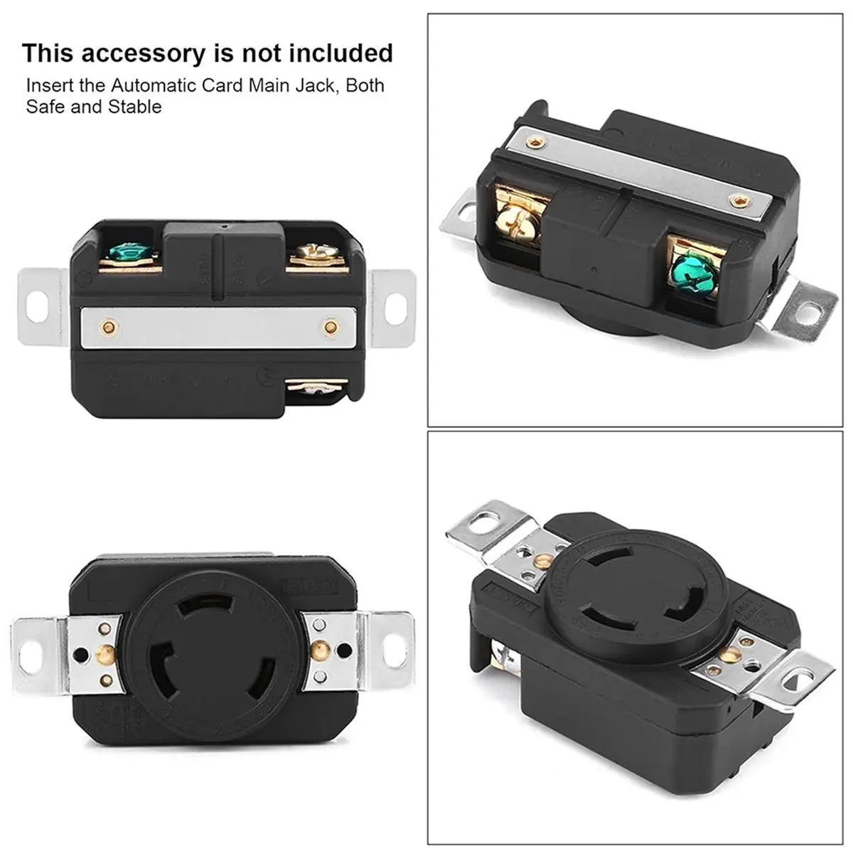 618 Mega Sale NEMA L6-30R 30 Amp 250 Volt Locking Female Wall Outlet Receptacle for Industrial Use US 3 Wire Grounding Flush