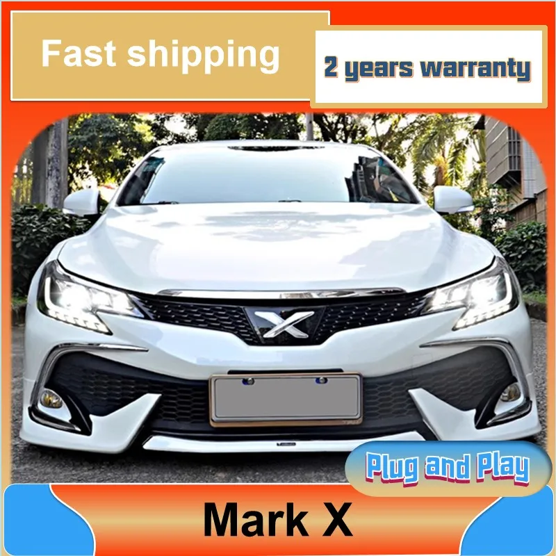 Car Styling for Toyota Mark X Head Light 2013-2017 Reiz Headlight DRL Turn Signal Low High Beam Projector Lens