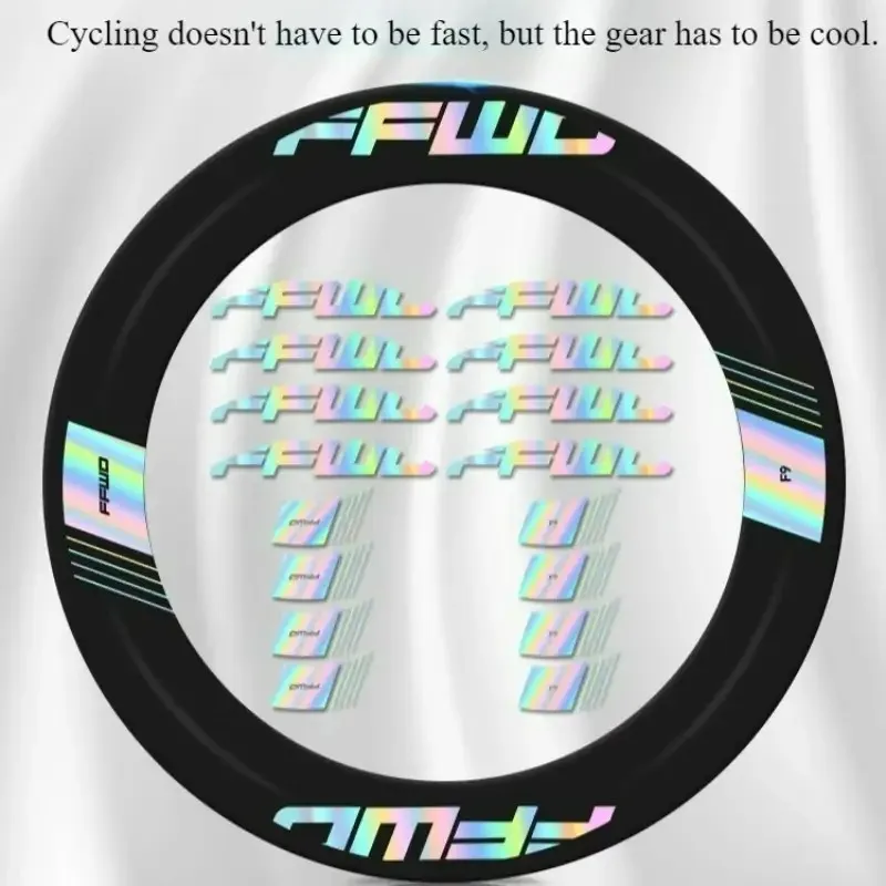 

1SET FWL Sticker Set (Yellow Red Black Blue White Green) Waterproof Vinyl Decals for Car Decor