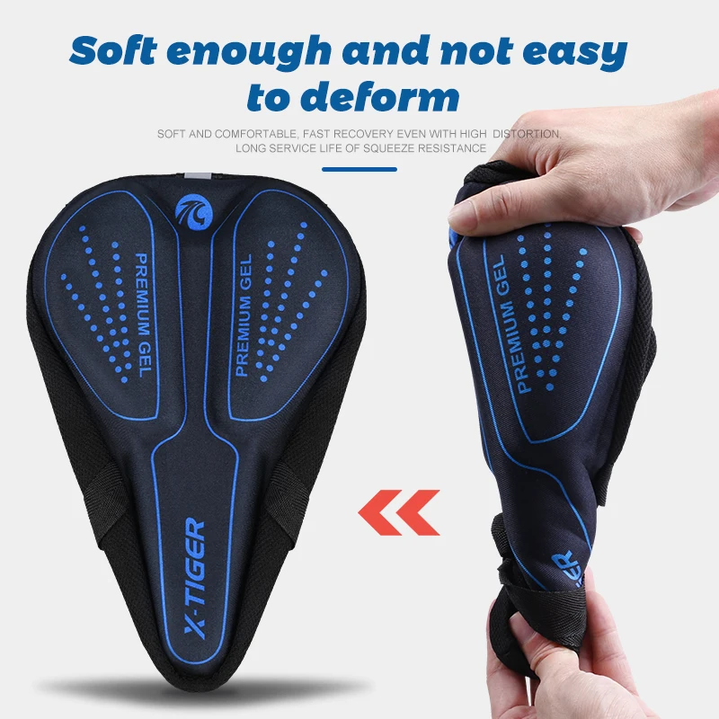 X-TIGER Road Bike Seat Cover Thickened Gels Mountain Bicycle Saddle Cushion Comfortable Cycling Seat Mat For Bicycle Accessories