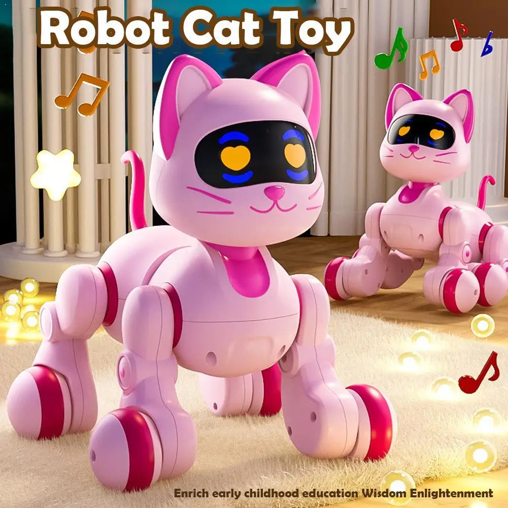 Fernbedienung Roboter Smart Elektronische Katze Interaktives Spielzeug kinder Pädagogisches Krabbeln Spielzeug Geburtstag Mädchen Für Geschenke Jungen
