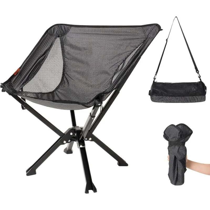 

Портативный стул с сумкой для переноски — прочный и сверхлегкий складной стул для кемпинга — опоры 300 фунтов — идеально