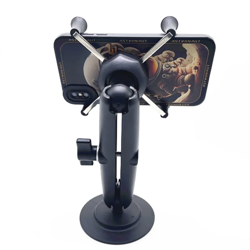 Ruban adhésif pour tableau Prada de voiture à tête sphérique, bras à double prise, support rotatif à 360 °, support RAM, GPS, smartphones, 1"