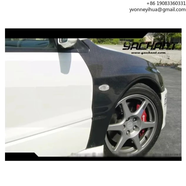 

Комплект переднего крыла из углеродного волокна в стиле OE для Evolution EVO 7 8 9 Lancer 2001-2007 гг., индивидуальное переднее крыло для EVO 7 8 9