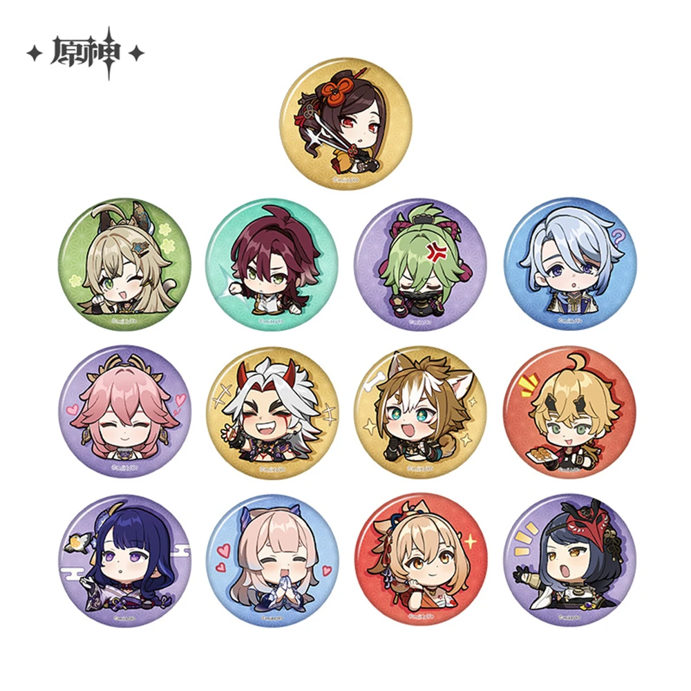 

Игровой Genshin Impact, город иназума, Chibi Kuki Shinobu Sangonomiya Kokomi Shikanoin, дерзкий штырь, Бриллиантовая булавка