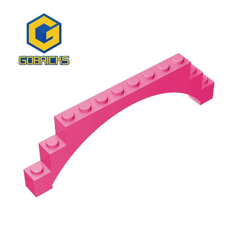 

Gobricks 1 Pcs MOC Brick Arch 1 x 12 x 3 Compatible With 18838 30938 Model Building Blocks Parts Children DIY Puzzle Toys Gifts