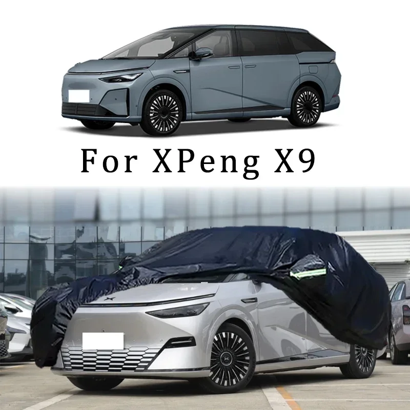 

For XPeng X9 Outdoor Protection Full Car Covers Snow Cover Sunshade Waterproof Dustproof Exterior Protection Car Accessories