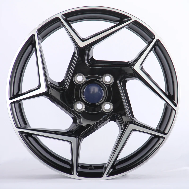 RC forged wheels 17 inch 6.5J Wholesale Price custom 4x100 Glossy Black Machine Face alloy rims for Ford Fiesta ST Fiesta Active