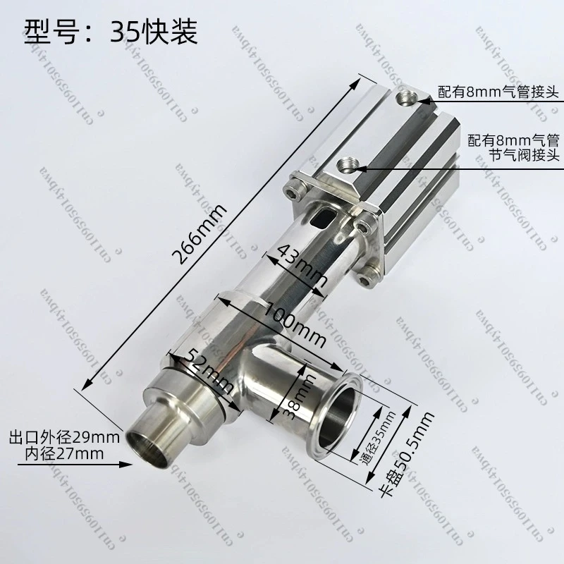 

Stainless Steel SUS316/304 Filling machine discharge nozzle paste liquid filling head Filling machine anti drip