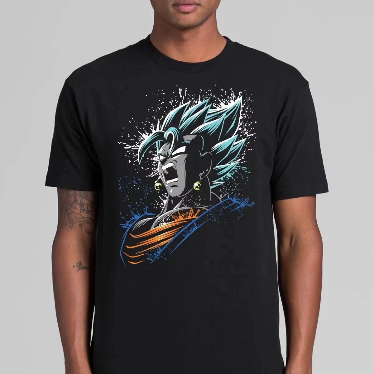 

Goku Dragon Ball Z Men's T Shirt Kamehameha Short Sleeve Super Saiyan Summer Cotton Women Tee Streetwear Casual High Quality Top