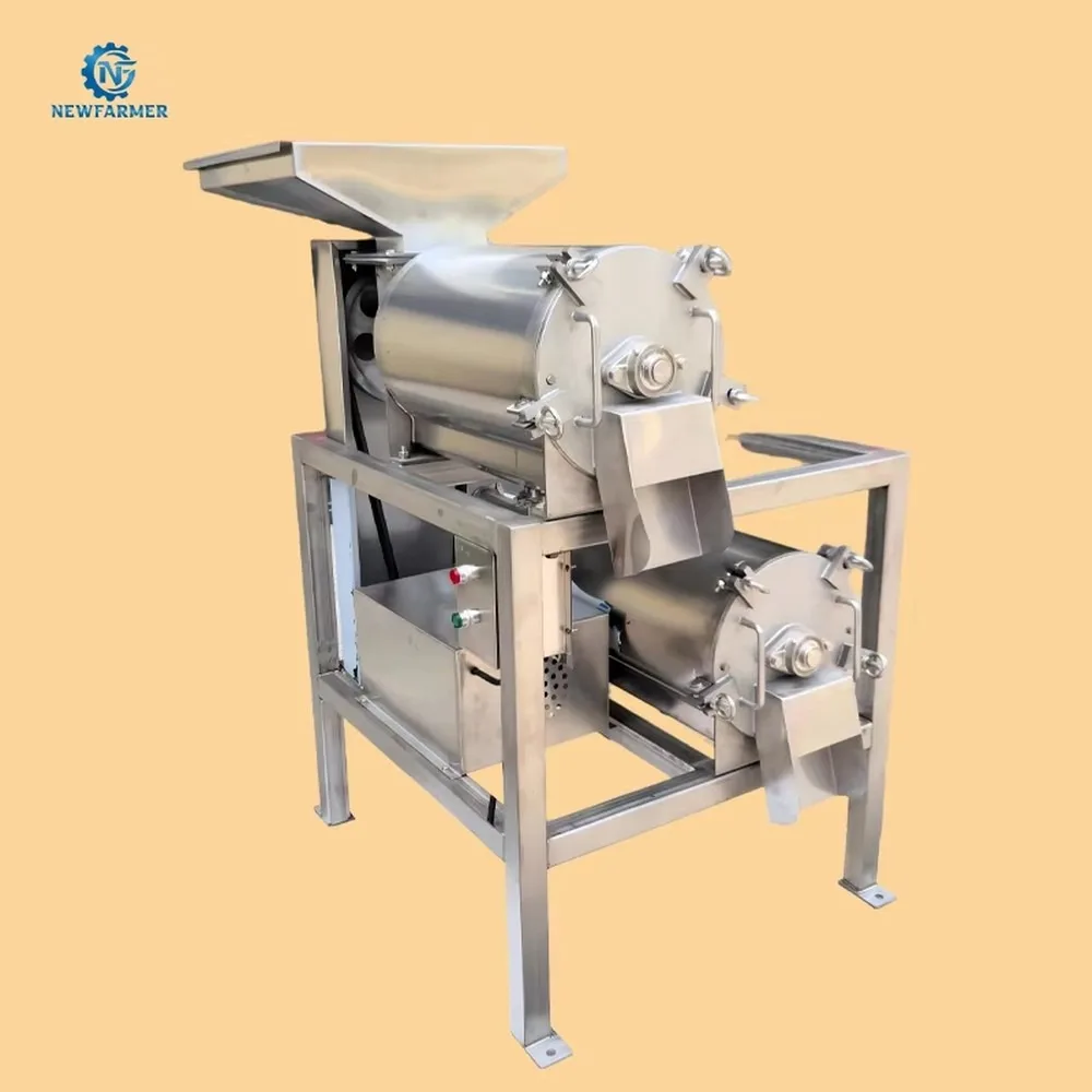Commercial Dual Channel Pulper Machine High Yield Avocado Puree Maker Low Power Consumption