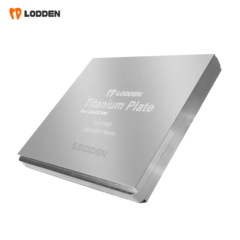 Lotden Titanium PlateTA2/GR2 TC4/GR5 ukuran persegi 150*140mm bahan Lab gigi tiruan untuk logam & alat gerinda tanam