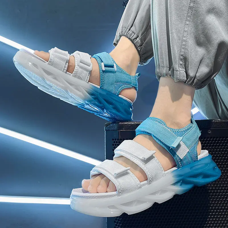 

Мужские сандалии в римском стиле, уличные, контрастные цвета, высота пляжа, роскошные, удобные летние, 2024, новый дизайн, мужская обувь H 39